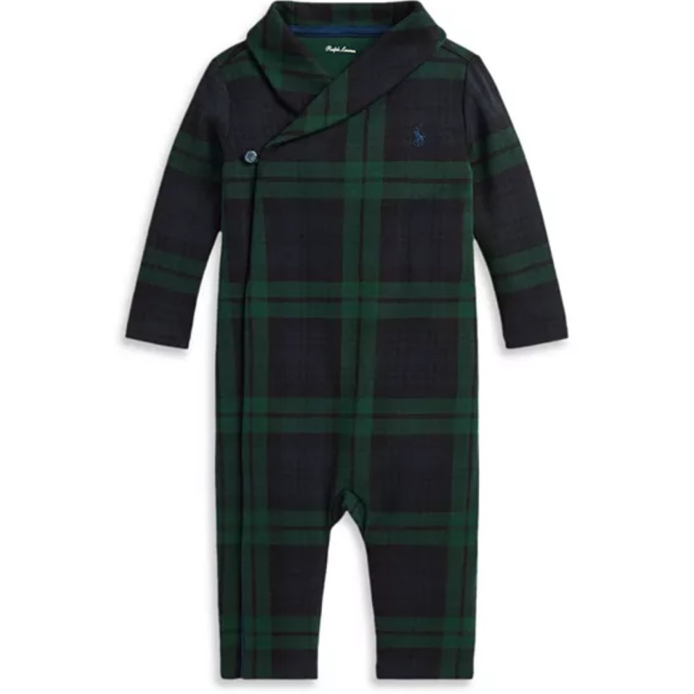Ralph Lauren baby plaid outfit